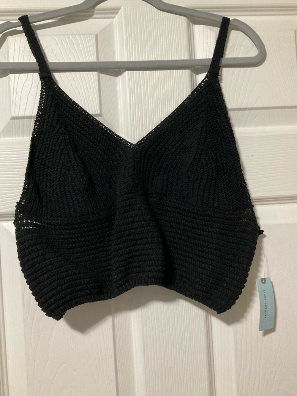 Anthropologie Black Knit Bralette